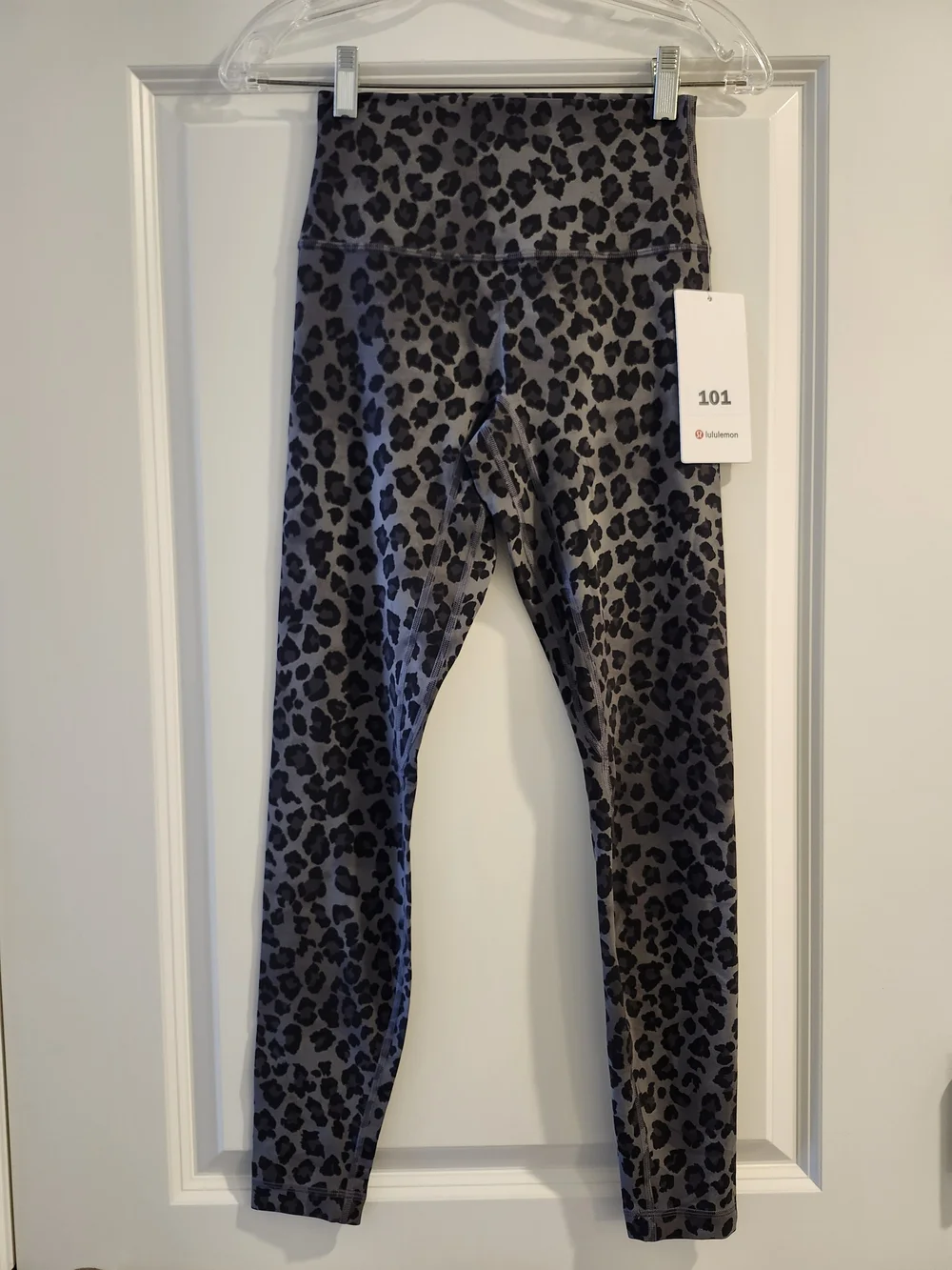 NWT lululemon Align No Line HR Pant 28” Tall Bark Multi Leopard Size 6